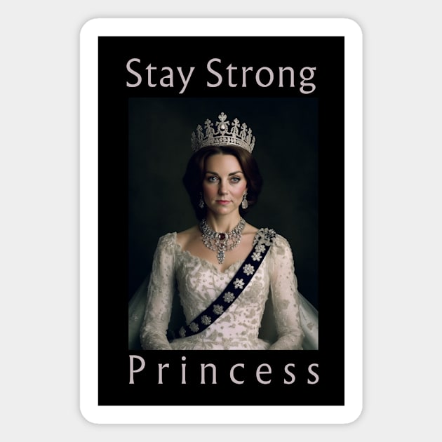 Stay Strong Princess of Wales Catherine Kate Middleton British Royal Family Magnet by WeirdFlex